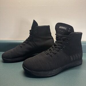 NOBULL Trainer High Top Shoes Men's 11 Black CrossFit Training Sneakers Gym